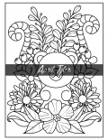 100 Large Print Easy Flowers | Big Coloring Book For Adults
